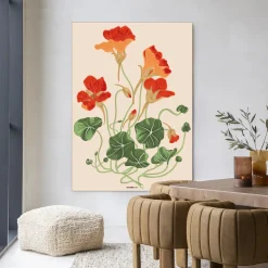 Urban Cotton Wandkleden|Wandkleed La Cherry in maat en frame naar keuze