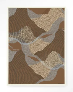 Urban Cotton Wandkleden|Wandkleed La Ondas 1 in maat en frame naar keuze