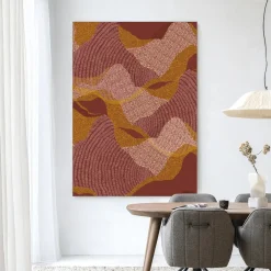 Urban Cotton Wandkleden|Wandkleed La Ondas in maat en frame naar keuze