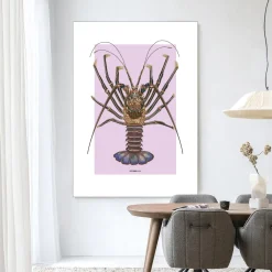 Urban Cotton Wandkleden|Wandkleed Langosta in maat en frame naar keuze