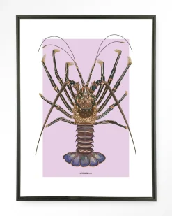 Urban Cotton Wandkleden|Wandkleed Langosta in maat en frame naar keuze