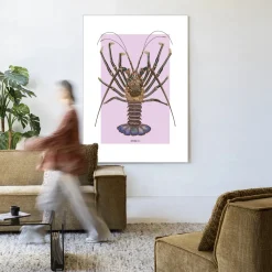 Urban Cotton Wandkleden|Wandkleed Langosta in maat en frame naar keuze