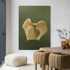 Urban Cotton Wandkleden|Wandkleed Leaf Me: In The Green in maat en frame naar keuze