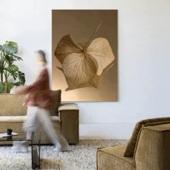 Urban Cotton Wandkleden|Wandkleed Leaf Me: Sheltered in maat en frame naar keuze