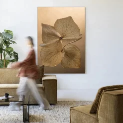 Urban Cotton Wandkleden|Wandkleed Leaf Me: Unfolded in maat en frame naar keuze