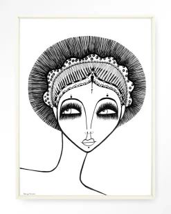 Urban Cotton Wandkleden|Wandkleed Leyla in maat en frame naar keuze