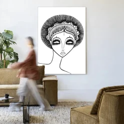 Urban Cotton Wandkleden|Wandkleed Leyla in maat en frame naar keuze