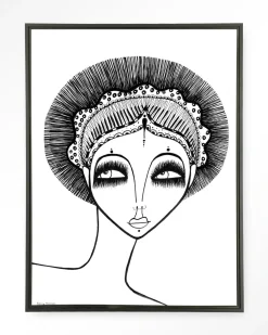 Urban Cotton Wandkleden|Wandkleed Leyla in maat en frame naar keuze