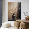 Urban Cotton Wandkleden|Wandkleed Light Blossom Vase in maat en frame naar keuze