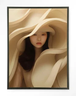 Urban Cotton Wandkleden|Wandkleed Light Flow in maat en frame naar keuze