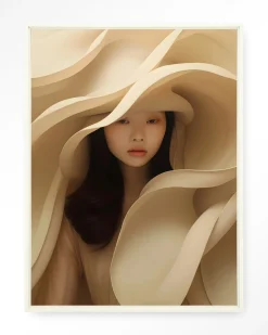 Urban Cotton Wandkleden|Wandkleed Light Flow in maat en frame naar keuze