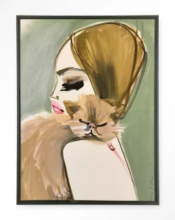 Urban Cotton Wandkleden|Wandkleed Lily Rose Depp X Pumpkin in maat en frame naar keuze