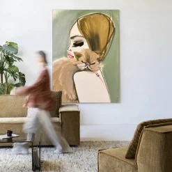 Urban Cotton Wandkleden|Wandkleed Lily Rose Depp X Pumpkin in maat en frame naar keuze