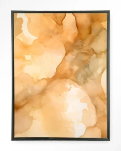 Urban Cotton Wandkleden|Wandkleed Liquid Cinnamon in maat en frame naar keuze