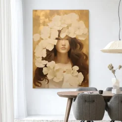 Urban Cotton Wandkleden|Wandkleed Lola in maat en frame naar keuze