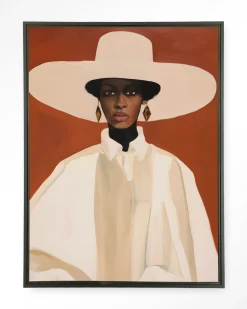 Urban Cotton Wandkleden|Wandkleed Louise in maat en frame naar keuze