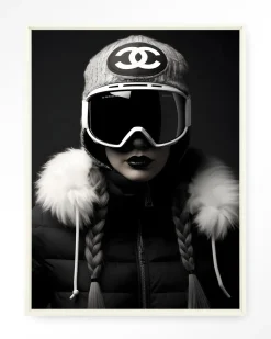 Urban Cotton Wandkleden|Wandkleed Luxury Snow Girl in maat en frame naar keuze