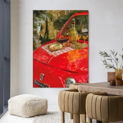 Urban Cotton Wandkleden|Wandkleed Meranda in maat en frame naar keuze