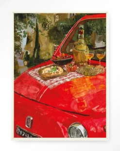 Urban Cotton Wandkleden|Wandkleed Meranda in maat en frame naar keuze