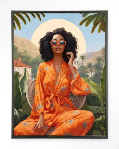 Urban Cotton Wandkleden|Wandkleed Mia in maat en frame naar keuze