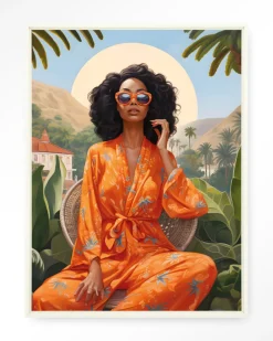 Urban Cotton Wandkleden|Wandkleed Mia in maat en frame naar keuze