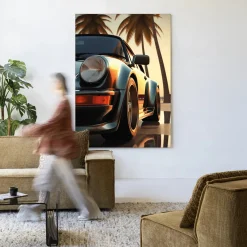 Urban Cotton Wandkleden|Wandkleed Miami Style in maat en frame naar keuze