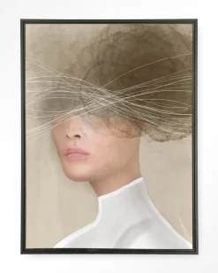 Urban Cotton Wandkleden|Wandkleed Mood Cloud in maat en frame naar keuze