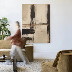 Urban Cotton Wandkleden|Wandkleed Noire in maat en frame naar keuze