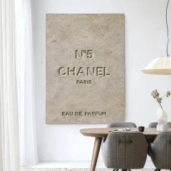 Urban Cotton Wandkleden|Wandkleed Number 5 in maat en frame naar keuze