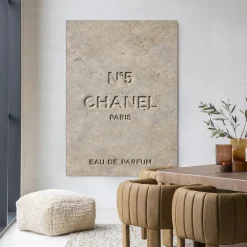 Urban Cotton Wandkleden|Wandkleed Number 5 in maat en frame naar keuze