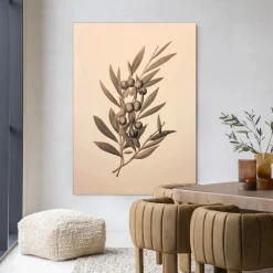 Urban Cotton Wandkleden|Wandkleed Oliva in maat en frame naar keuze