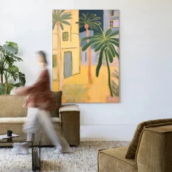 Urban Cotton Wandkleden|Wandkleed Otrobanda in maat en frame naar keuze