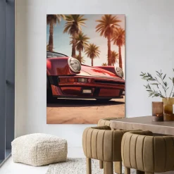 Urban Cotton Wandkleden|Wandkleed Palm Springs in maat en frame naar keuze