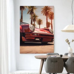 Urban Cotton Wandkleden|Wandkleed Palm Springs in maat en frame naar keuze