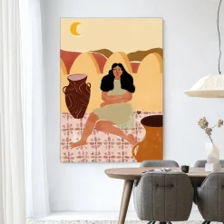 Urban Cotton Wandkleden|Wandkleed Paradise Found in maat en frame naar keuze