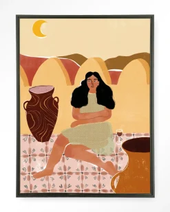 Urban Cotton Wandkleden|Wandkleed Paradise Found in maat en frame naar keuze