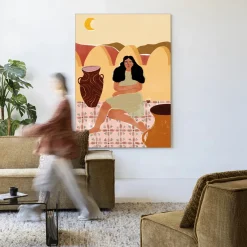 Urban Cotton Wandkleden|Wandkleed Paradise Found in maat en frame naar keuze