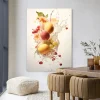 Urban Cotton Wandkleden|Wandkleed Peachy Fruit Explosion in maat en frame naar keuze