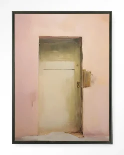 Urban Cotton Wandkleden|Wandkleed Pink Door in maat en frame naar keuze