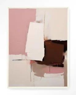 Urban Cotton Wandkleden|Wandkleed Pink Fields in maat en frame naar keuze