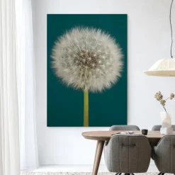 Urban Cotton Wandkleden|Wandkleed Pluizige Paardenbloem in maat en frame naar keuze