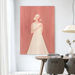 Urban Cotton Wandkleden|Wandkleed Polly in maat en frame naar keuze