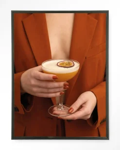 Urban Cotton Wandkleden|Wandkleed Pornstar Martini in maat en frame naar keuze