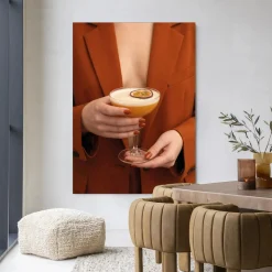 Urban Cotton Wandkleden|Wandkleed Pornstar Martini in maat en frame naar keuze