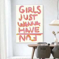 Urban Cotton Wandkleden|Wandkleed P.S Written By A Girl in maat en frame naar keuze