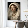 Urban Cotton Wandkleden|Wandkleed Queen Of Pearls in maat en frame naar keuze