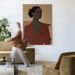 Urban Cotton Wandkleden|Wandkleed Raisa in maat en frame naar keuze