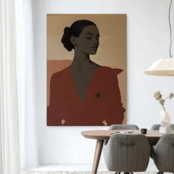 Urban Cotton Wandkleden|Wandkleed Raisa in maat en frame naar keuze