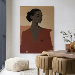 Urban Cotton Wandkleden|Wandkleed Raisa in maat en frame naar keuze