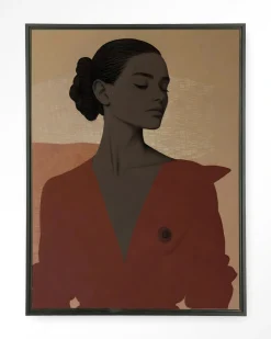 Urban Cotton Wandkleden|Wandkleed Raisa in maat en frame naar keuze